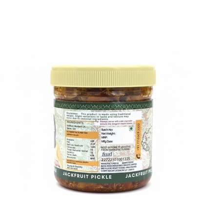 Baya India Homemade Kathal ka Achar | 250g | Authentic Jackfruit Pickle | Traditional Indian Spicy & Tangy Achar | No Preservatives | Homemade Taste