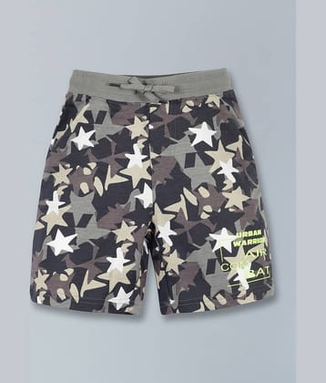 PLUM TREE Pack of 1 Cotton Shorts For Boys ( Khaki )