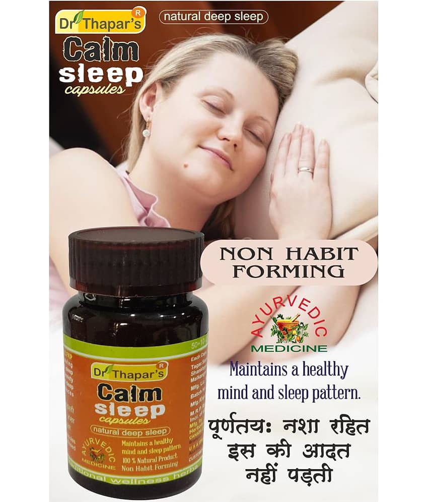 Calm Sleep Intoxication Free Ayurvedic 50+10 Free Capsule 500 Mg