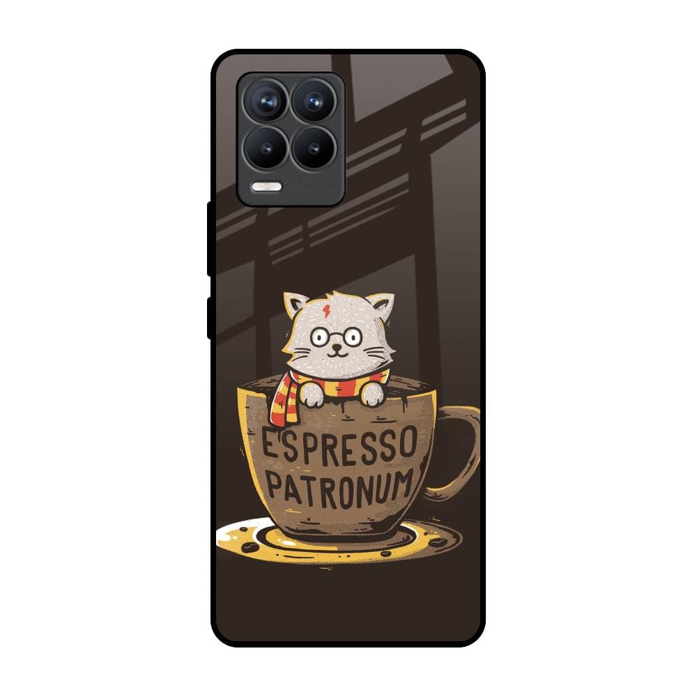 Tea With Kitty Glass Case For Realme 8 Pro