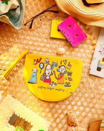 Sisters before Misters- Doodle Pouch