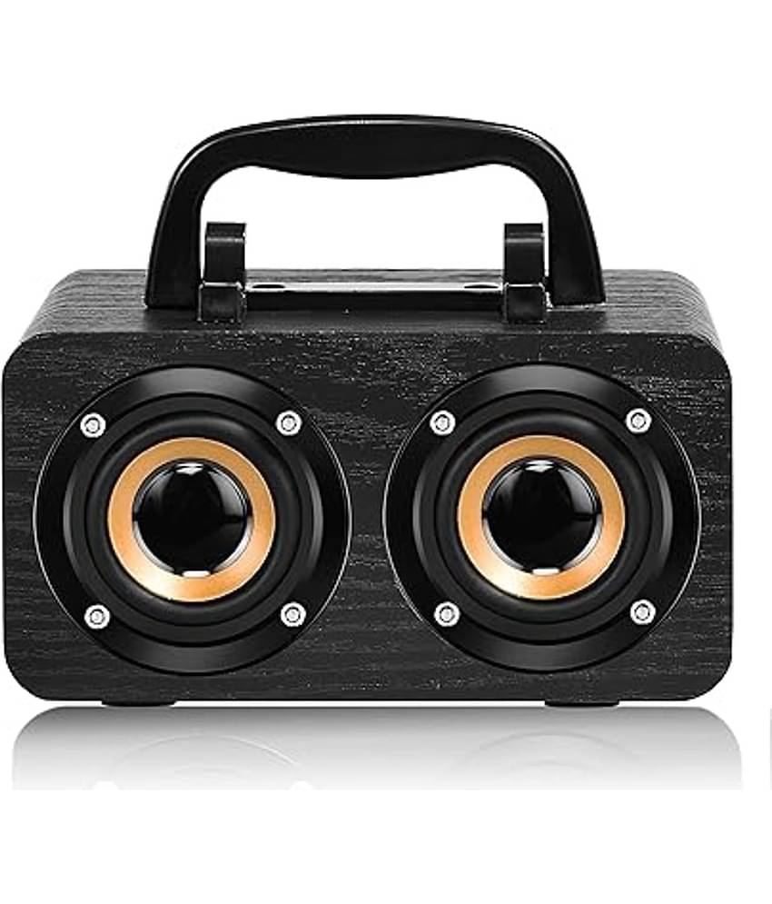 Walrus WL-BOOMBOX-BLACK 6 W Bluetooth Speaker Bluetooth V 5.3 with SD card Slot,USB,Aux Playback Time 10 hrs Black
