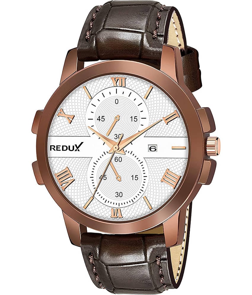 Redux RWS0368S White Dial Leather Analog Men's Watch