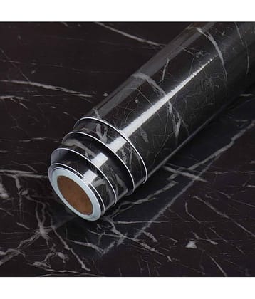 Geeo Premium Black Marble Design Wallpaper 60cm x 2m (Pack of 1)