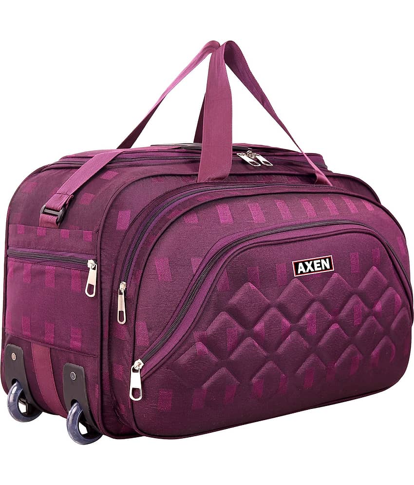 AXEN BAGS 45 Ltrs PURPLE Polyester Duffle Bag
