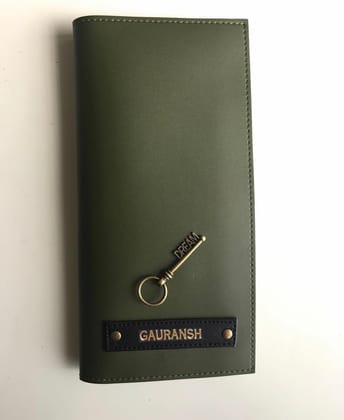 Customized Long Passport Covers-baby grey