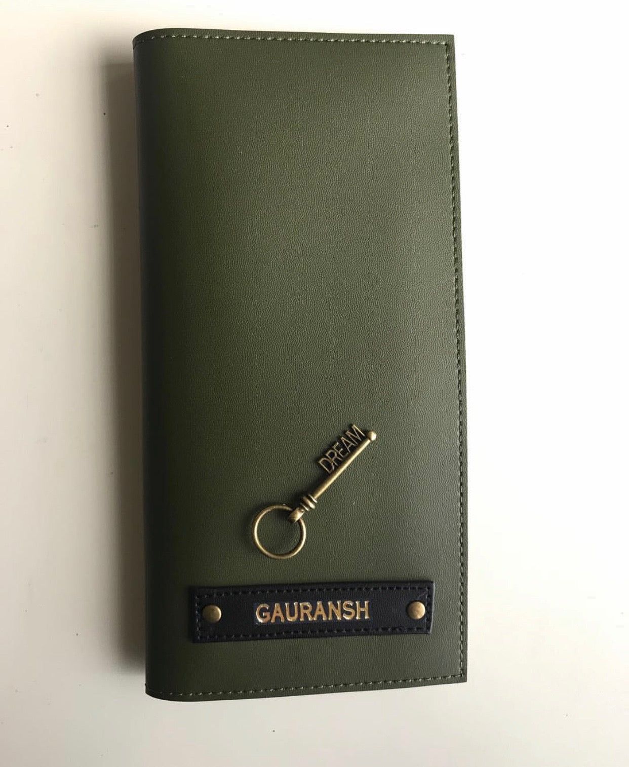 Customized Long Passport Covers-baby grey