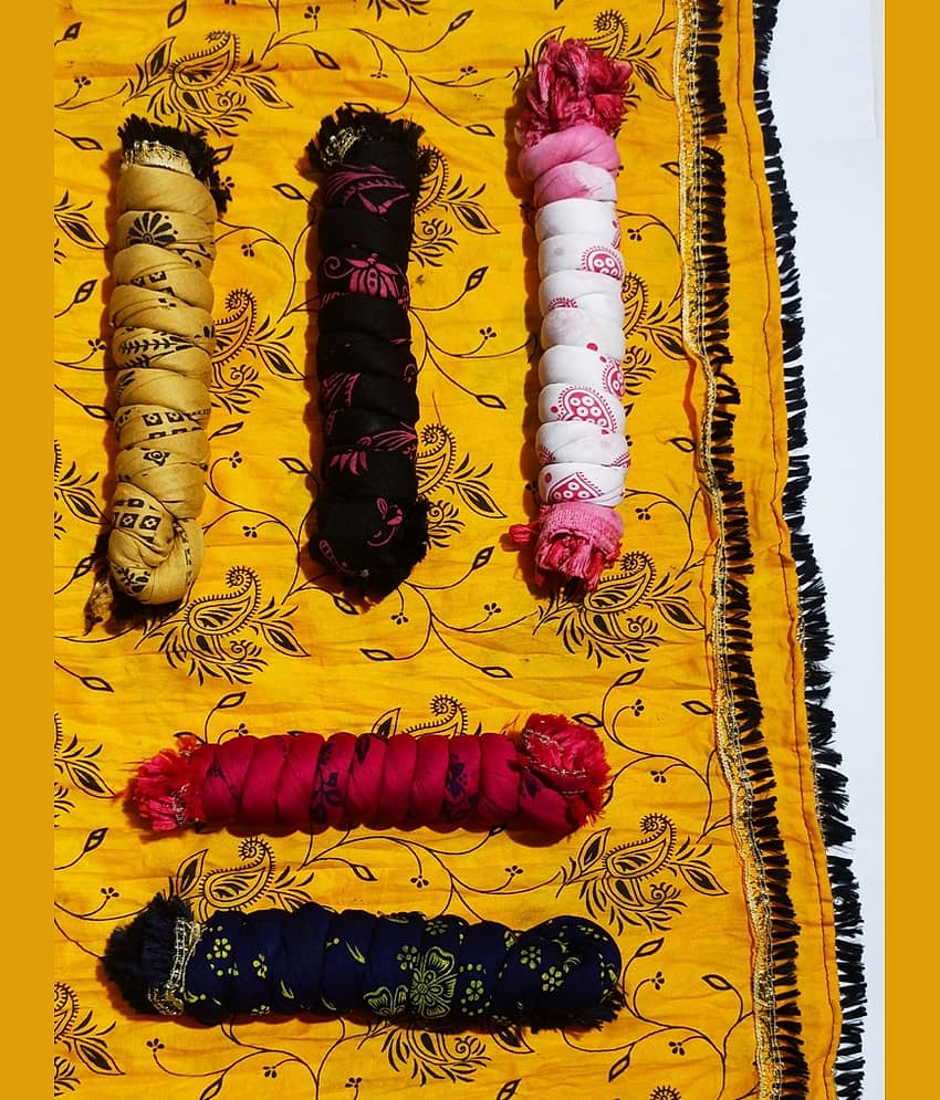 D1 DIFFERENT ONE Multicolor Cotton Women's Dupatta - ( Pack of 5 )