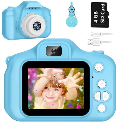CADDLE & TOES Kids Camera for Girls Boys, Kids Selfie Camera Toy 13MP 1080P HD Digital Video Camera for Toddler, Christmas Birthday Gifts for 4-10 Years Old Children (4GB, Blue) CADDLE & TOES Kids Camera for Girls Boys, Kids Selfie Camera Toy 13MP 1080P 
