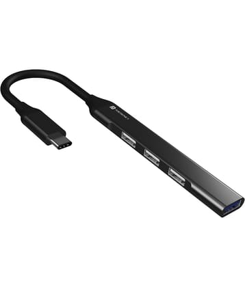 Portronics Mport 31C:4 Ports Type-C Hub ,Grey (POR 1485)