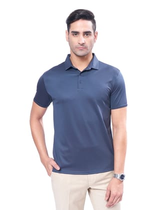 Select Silk Polo-Ocean Grey / XS