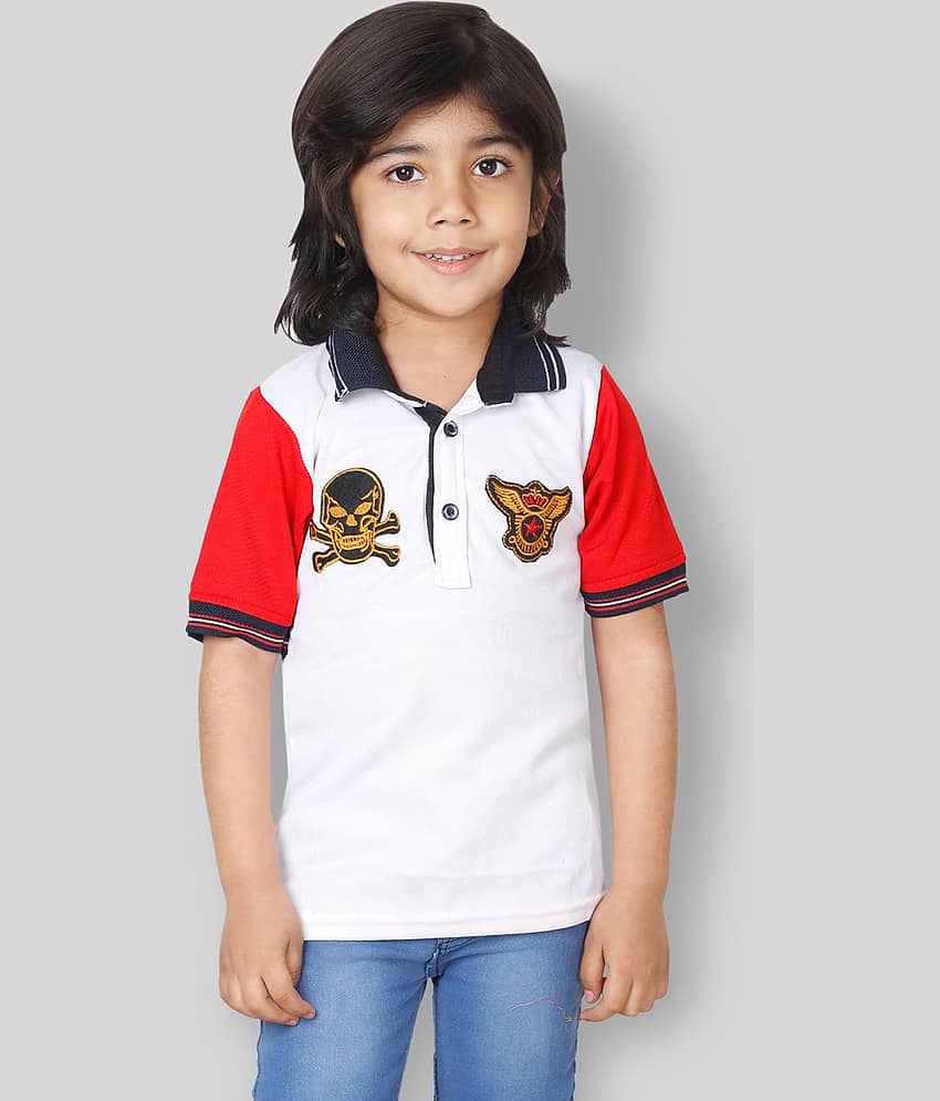 Fourfolds Pack of 3 Boys Cotton Blend T-Shirt ( White )