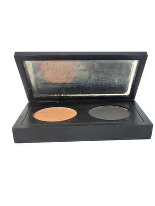 Professional Dual Shade Long Lasting Eyebrow Powder-Grey & Peach