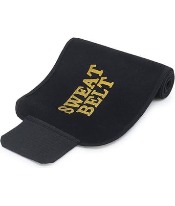 Slim Belt Neoprene Body Shaper for Men & Women Supports Weight Loss & Lower Back Support (Black)