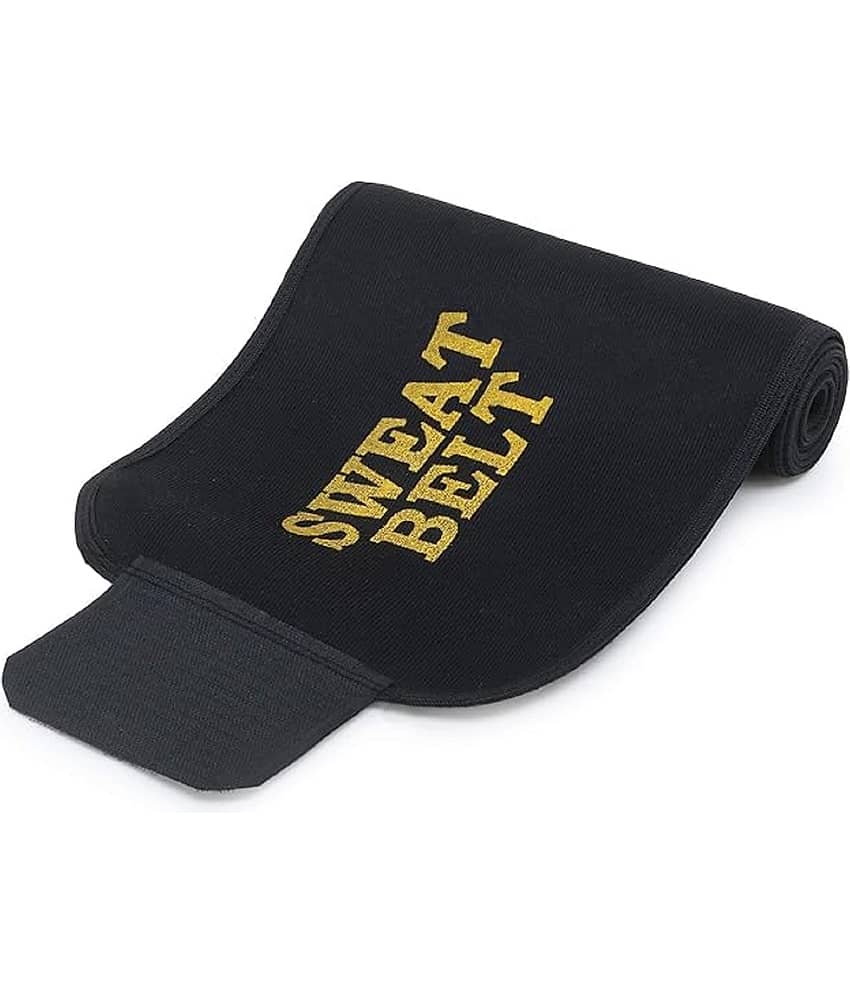 Slim Belt Neoprene Body Shaper for Men & Women Supports Weight Loss & Lower Back Support (Black)