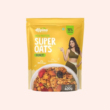 High Protein Rolled Oats Honey 400 G