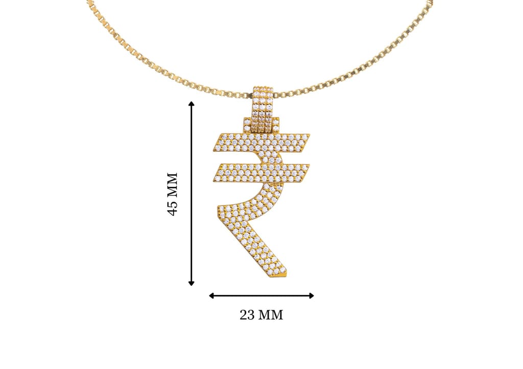 Rupee Bling Pendant | MC Stan Rupees Chain