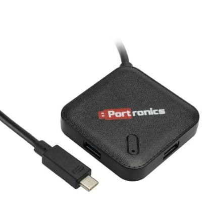 Portronics POR 696 Mport 34 M USB3.0 Hub  (Black)