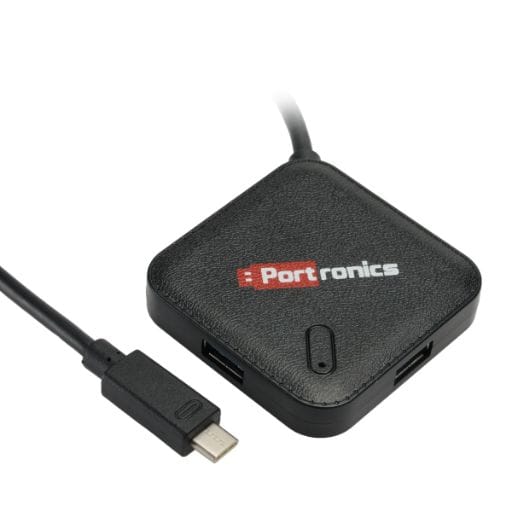 Portronics POR 696 Mport 34 M USB3.0 Hub  (Black)