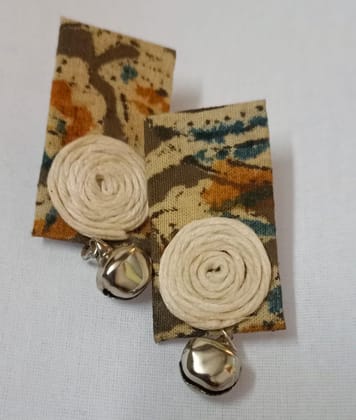 Bohemian Floral Fabric Earrings - Lightweight & Colorful