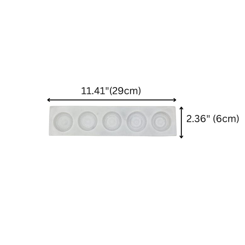 Modern white Marble T-Light Candle Holder