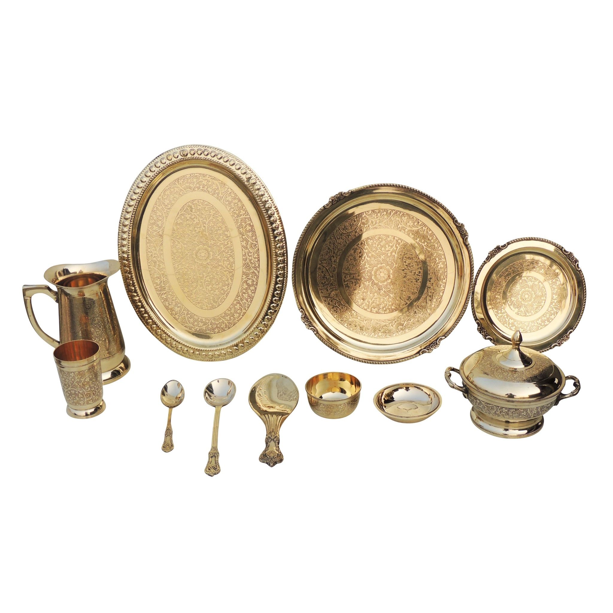 Pure Brass Dinner Set (BCMAS152 A)