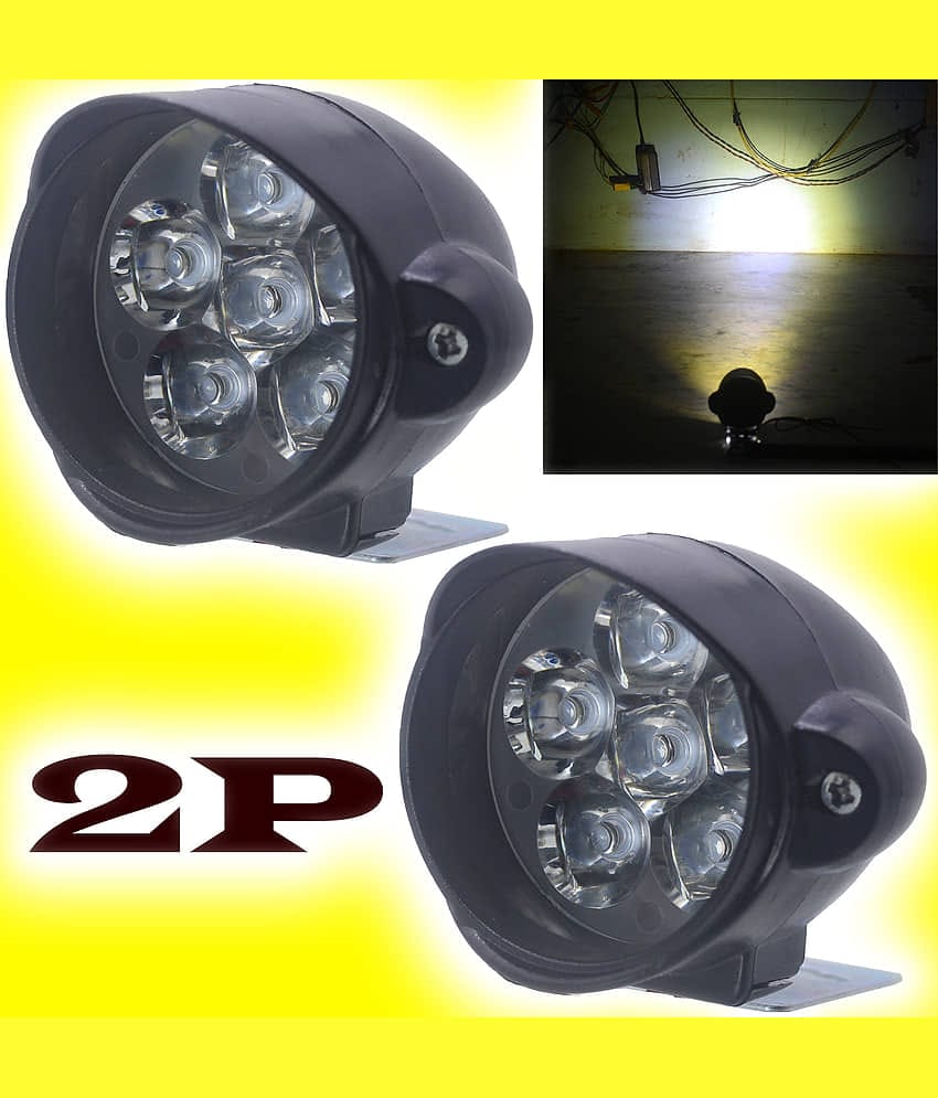 JMALL Front Left & Right Fog Light For All Car and Bike Models ( Set of 2 )