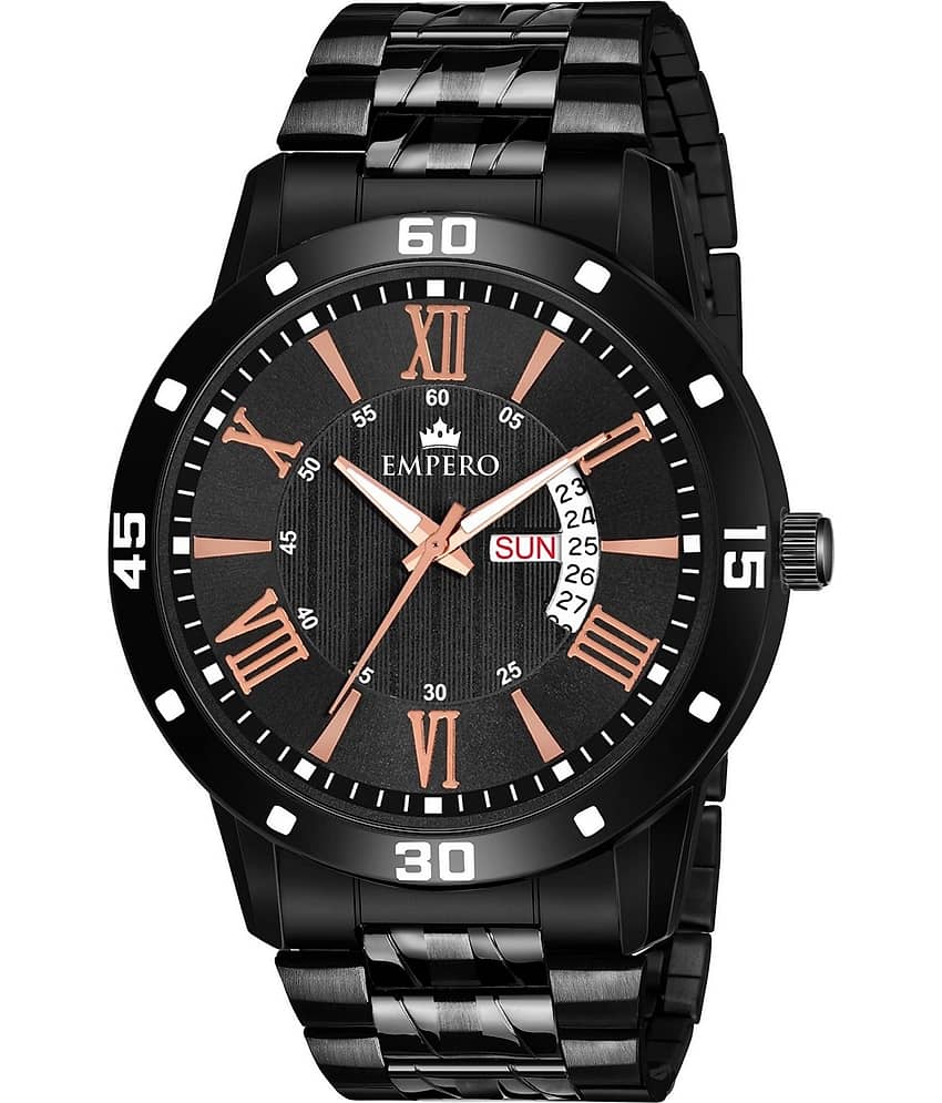 EMPERO - Black Stainless Steel Analog Men's Watch