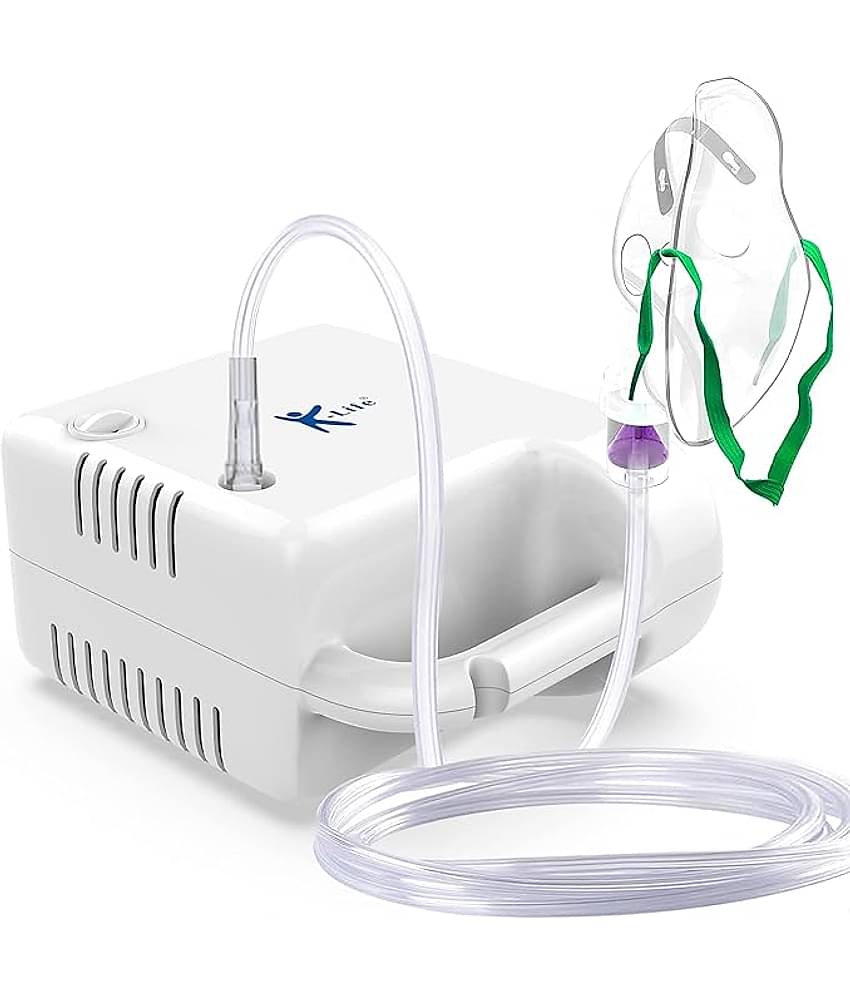 K-life 107 Steam Respiratory Machine Kit For Adults & kids Asthma Inhaler Patients Nebulizer (White)