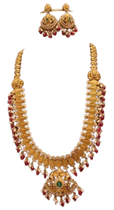 Elegant Gold Necklace and Earrings Set