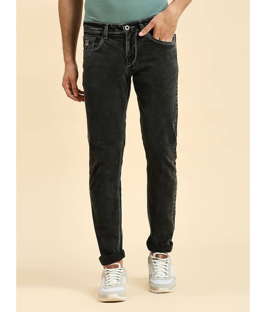 HJ HASASI Slim Fit Washed Men's Jeans - Dark Grey ( Pack of 1 )