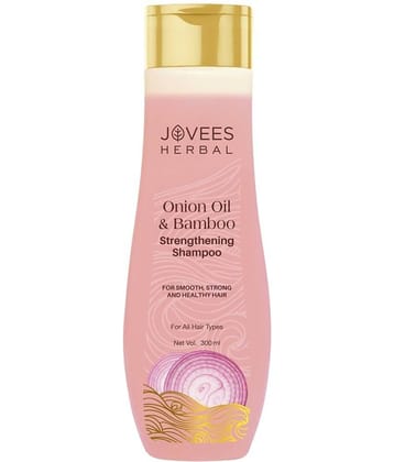 Jovees Herbal Red Onion Oil & Bamboo Strengthening Shampoo Gives Healthy Hair, 300ml (Pack of 1)