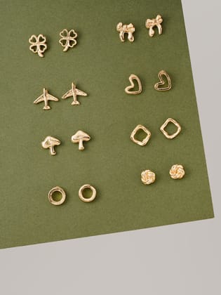 8 Pair Lili stud Earring