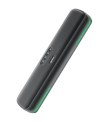 Intex Beast 20X Newly Launched 20W BT Soundbar with 360 Surround Sound, Rhythmic RGB Light, 52mm4 Drivers, 5hrs Playback Time, TWS Feature, Type C Fast Charging, BT V5.4, USB/AUX/TF (Black)