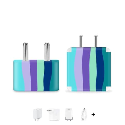 Pastel Blue Charger Skin Pastel Blue Charger Skin