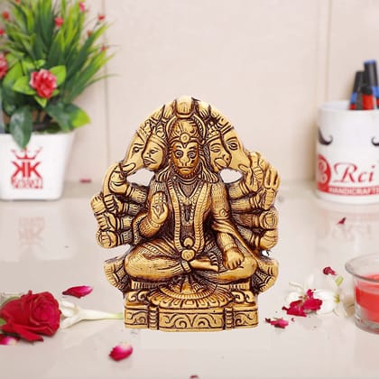 DreamKraft Metal Hanuman ji Statue Showpiece Figurines- Standard, Gold DreamKraft Metal Hanuman ji Statue Showpiece Figurines- Standard, Gold