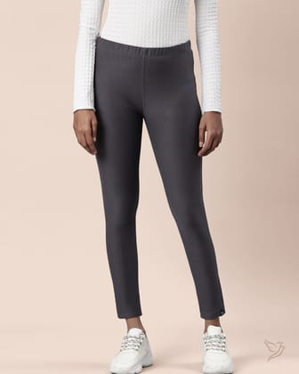 Coloured Jegging - Charcoal Grey-S / Charcoal Grey