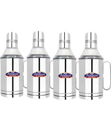 APEIRON OIL DISPENSER BLACK Steel Oil Container/Dispenser Set of 4 750 mL