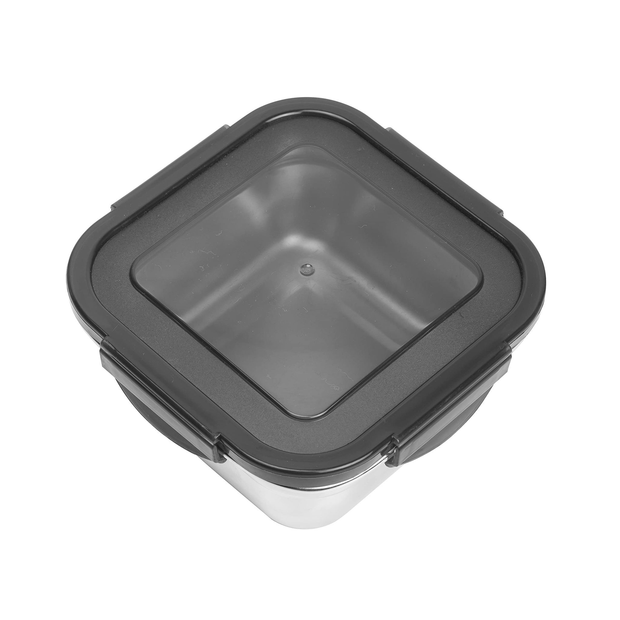 Femora High Steel Square Container Airtight Leakproof Unbreakable Storage Container/Lunch Box - 380 ML_750 ML, Set of 2