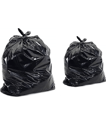 Clean India- Medium 60 pcs Garbage Bags - 2 packs of 30 Pcs - 60 pcs - 19X21 Black Medium Disposable Garbage Trash Waste Dustbin Kitchen Bags