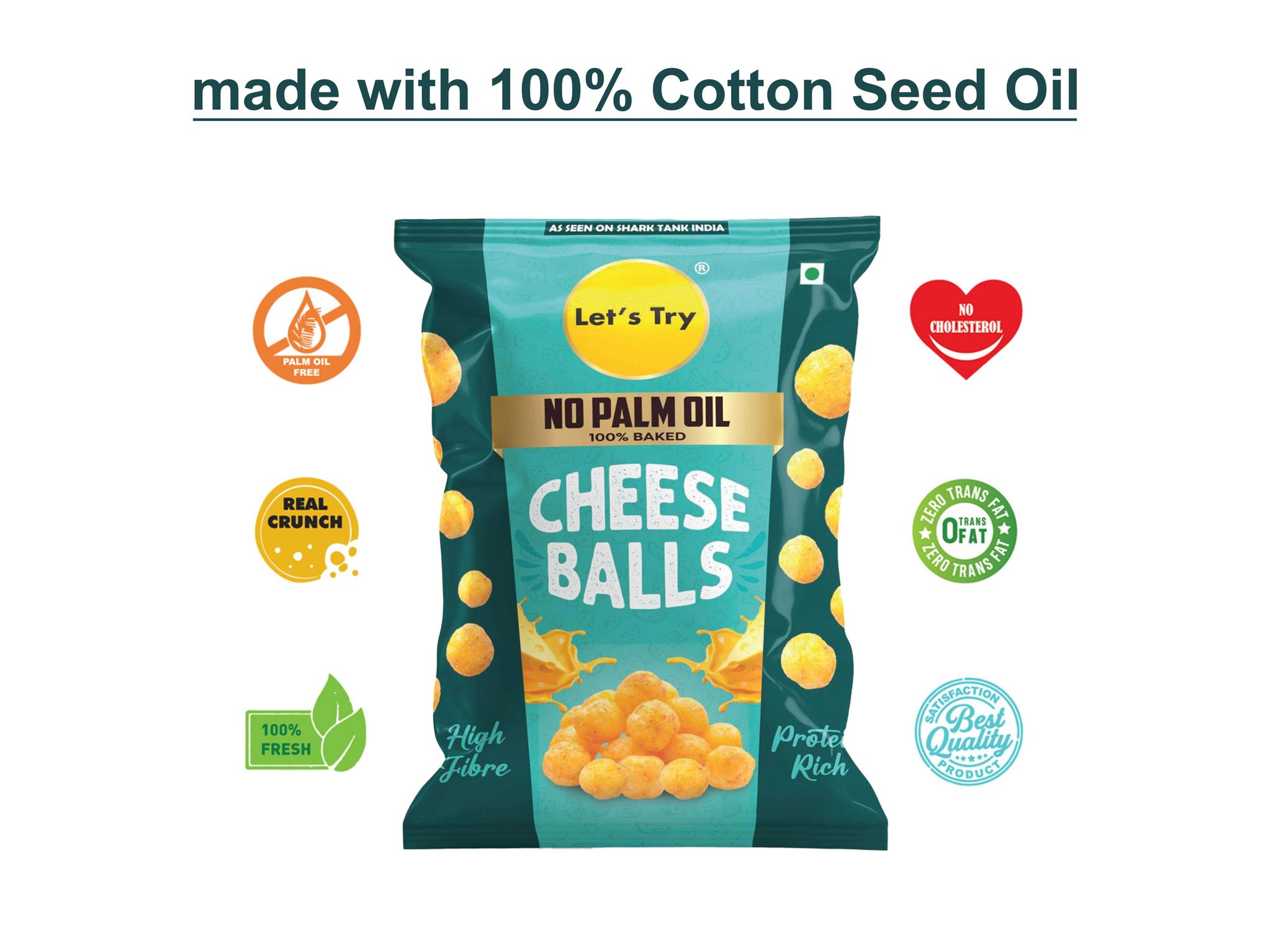 Let's Try Cheese Balls - 57g