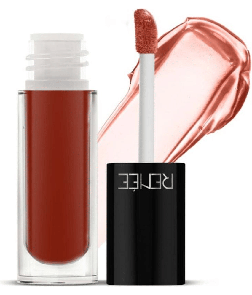 RENEE Hot Lips Nude Lip Gloss, Glossy Finish, Fuller Look, Vitamin E, 4.5 ml
