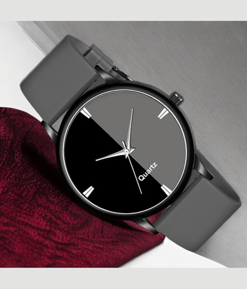 Shivark Black Silicon Analog Men's Watch