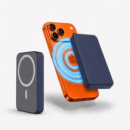 Nextech MagNxt | 10,000mAh MagSafe Power Bank | 22.5W Fast Charging | Type-C PD | 15W Magnetic Charging | iPhone Power Bank Wireless | Compatible with All Smartphones | LED Indicator | GreyBlue Nextech MagNxt | 10,000mAh MagSafe Power Bank | 22.5W Fast Charging | Type-C PD | 15W Magnetic Charging | iPhone Power Bank Wireless | Compatible with All Smartphones | LED Indicator | GreyBlue