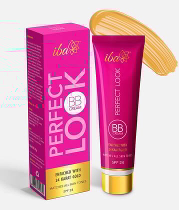 Iba Perfect Look BB Cream With 24 Karat Gold, 30g, Medium Shade Fades Dark Spots & Blemishes, (Pack of 1)