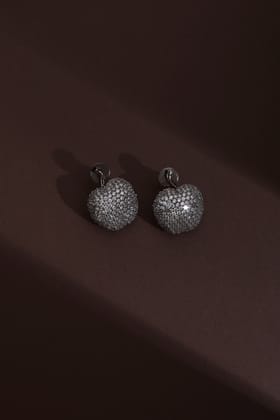 Valeria Silver Zirconia Stud Earrings-Zirconia