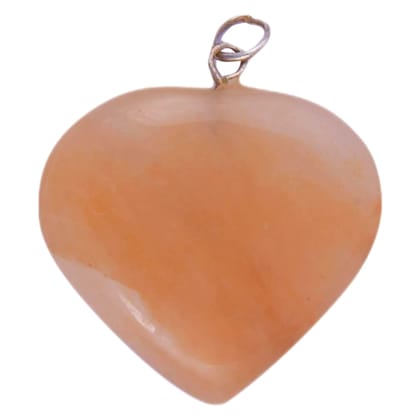 Red Aventurine Heart Pendant for Reiki Healing and Crystal Healing,Traditional Astrological Pendant for Women and Mens | Lucky Charm Positive Vibes Energy | Necklace,Pendant,Gifts(KI_31)  by Krishna Impex