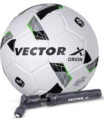 Vector X Black Green PVC Football ( Pack of 2 )