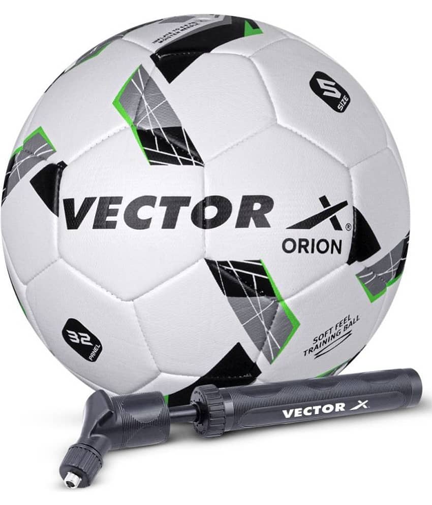 Vector X Black Green PVC Football ( Pack of 2 )