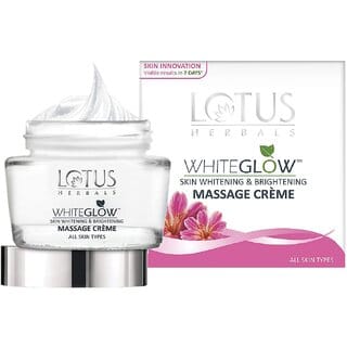 Lotus Herbals Whiteglow Skin Whitening  Brightening Massage Cream 50G